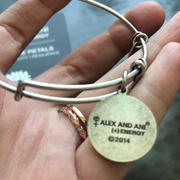 Alex and Ani Lotus Peace Petals bangle bracelet - Picture 6 of 8